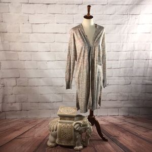 LOFT Space Dye Open Face Cardigan